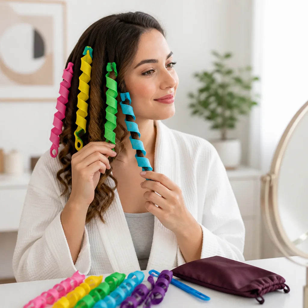 Ensemble de bandes à friser sans chaleur pour la nuit - Lot de 12