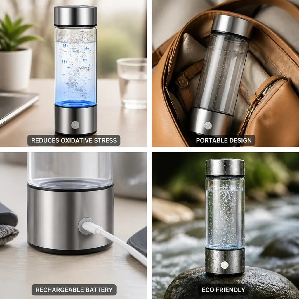 Ioniseur d'eau hydrogène portable rechargeable