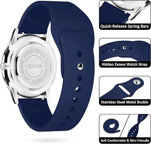 Montre d'infirmière avec cadran lumineux et aiguille des secondes précise