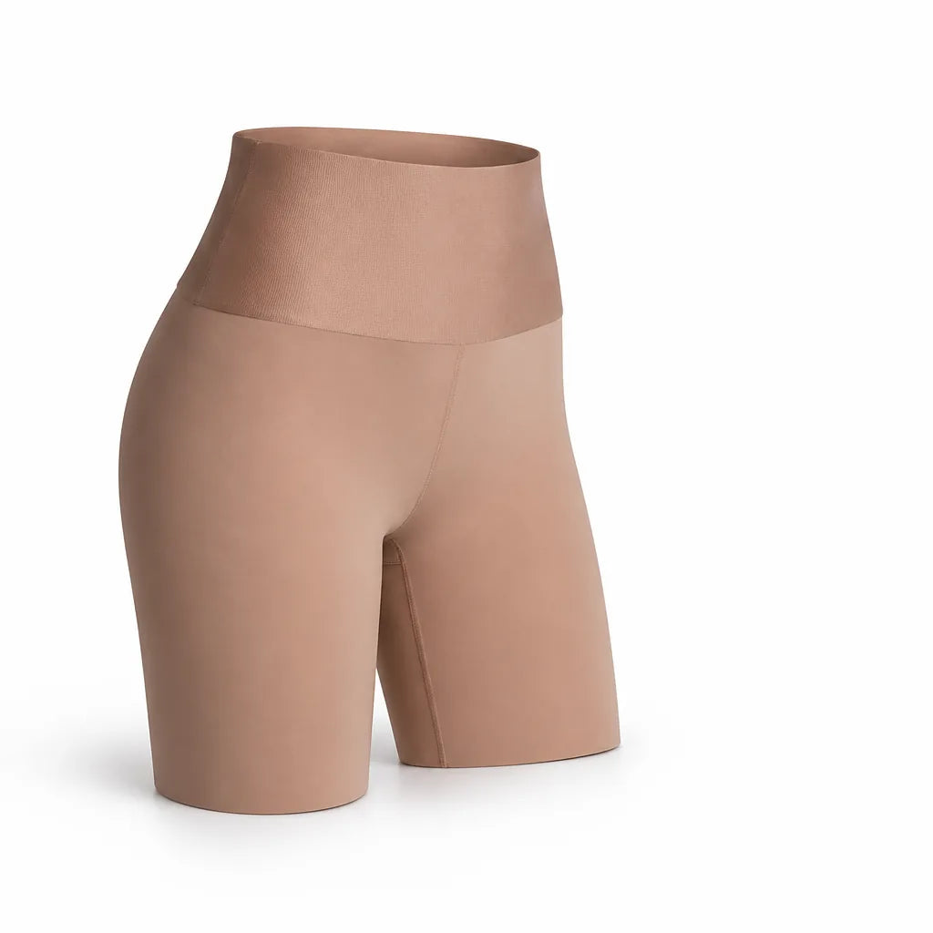 Shorts Shaper Sans Coutures Anti-Frottement Taille Non-Roulante