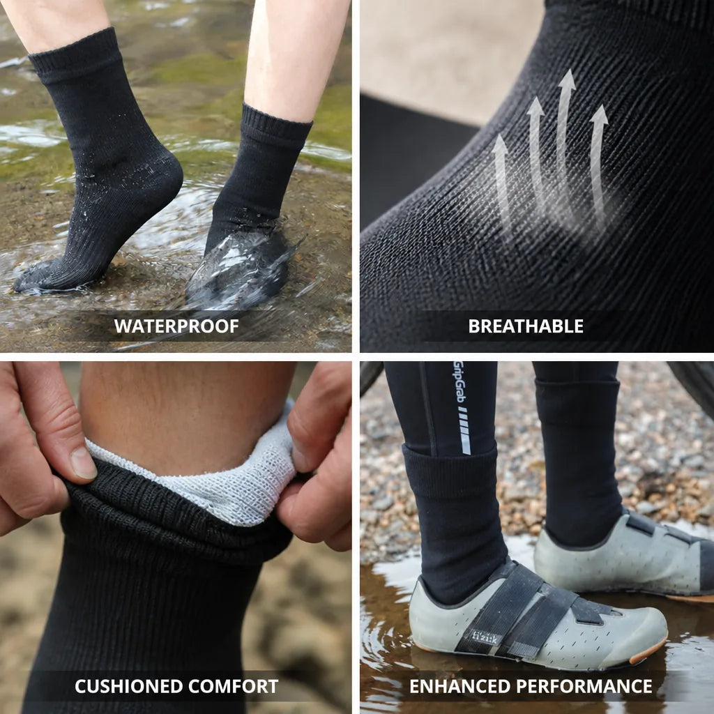 Chaussettes Imperméables Membrane Respirante Confort Rembourré