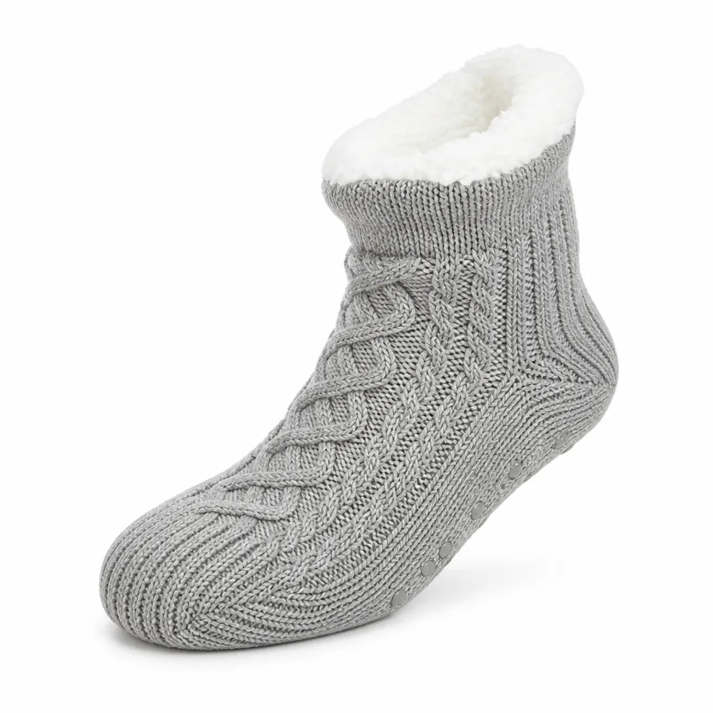 Chaussettes Thermiques Doublées en Polaire Antidérapantes