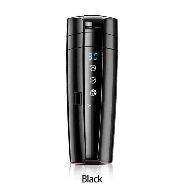 Gobelet de Voyage Isotherme en Acier Inoxydable 12V/24V – Gobelet Électrique pour Boissons Chaudes