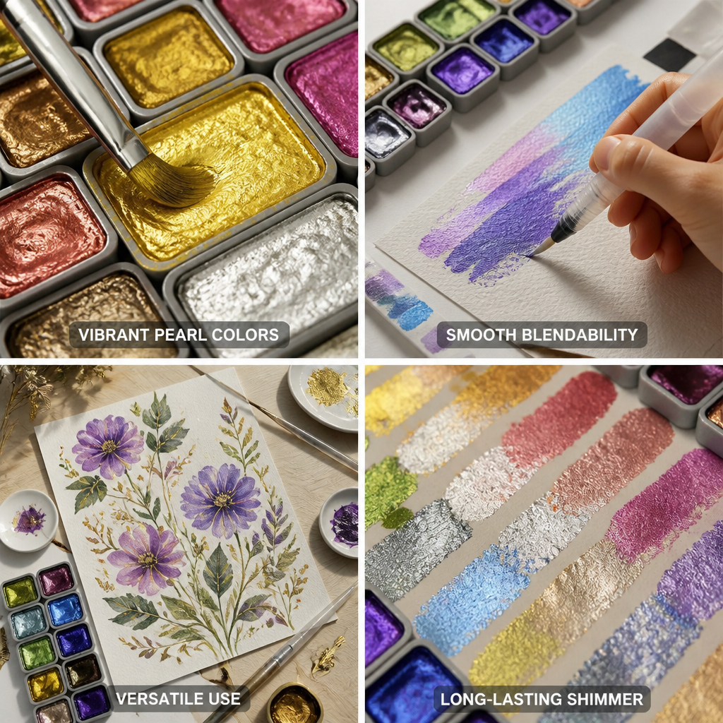 Ensemble de Pigments Perles Lumineux (60 Couleurs)