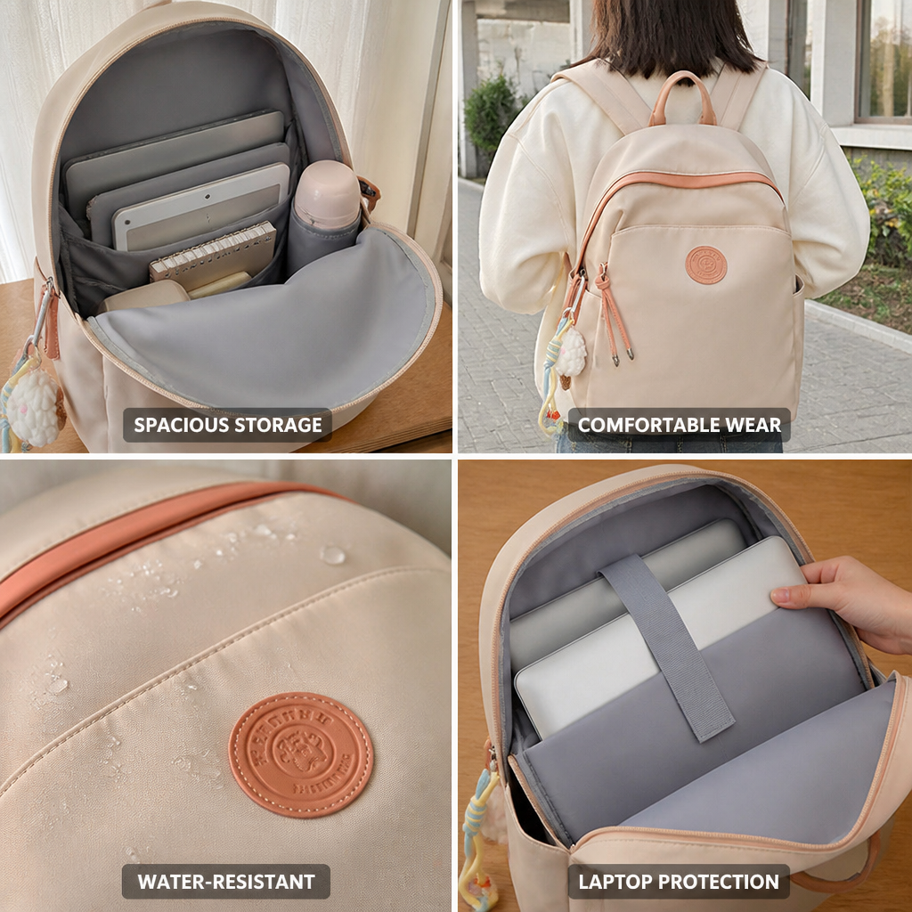 Sac à dos d'école rembourré et résistant à l'eau
