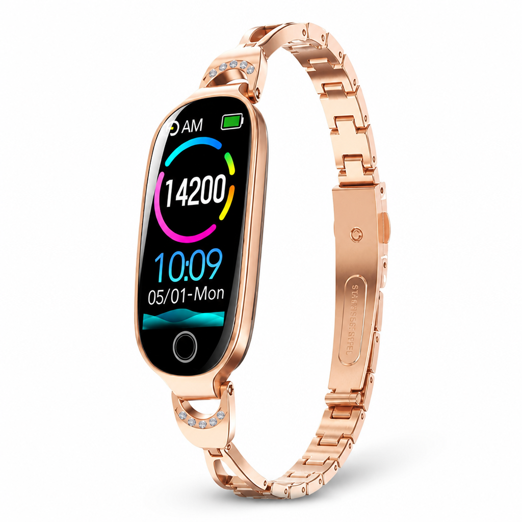 Bracelet de Fitness Étanche avec Fréquence Cardiaque et Tension Artérielle