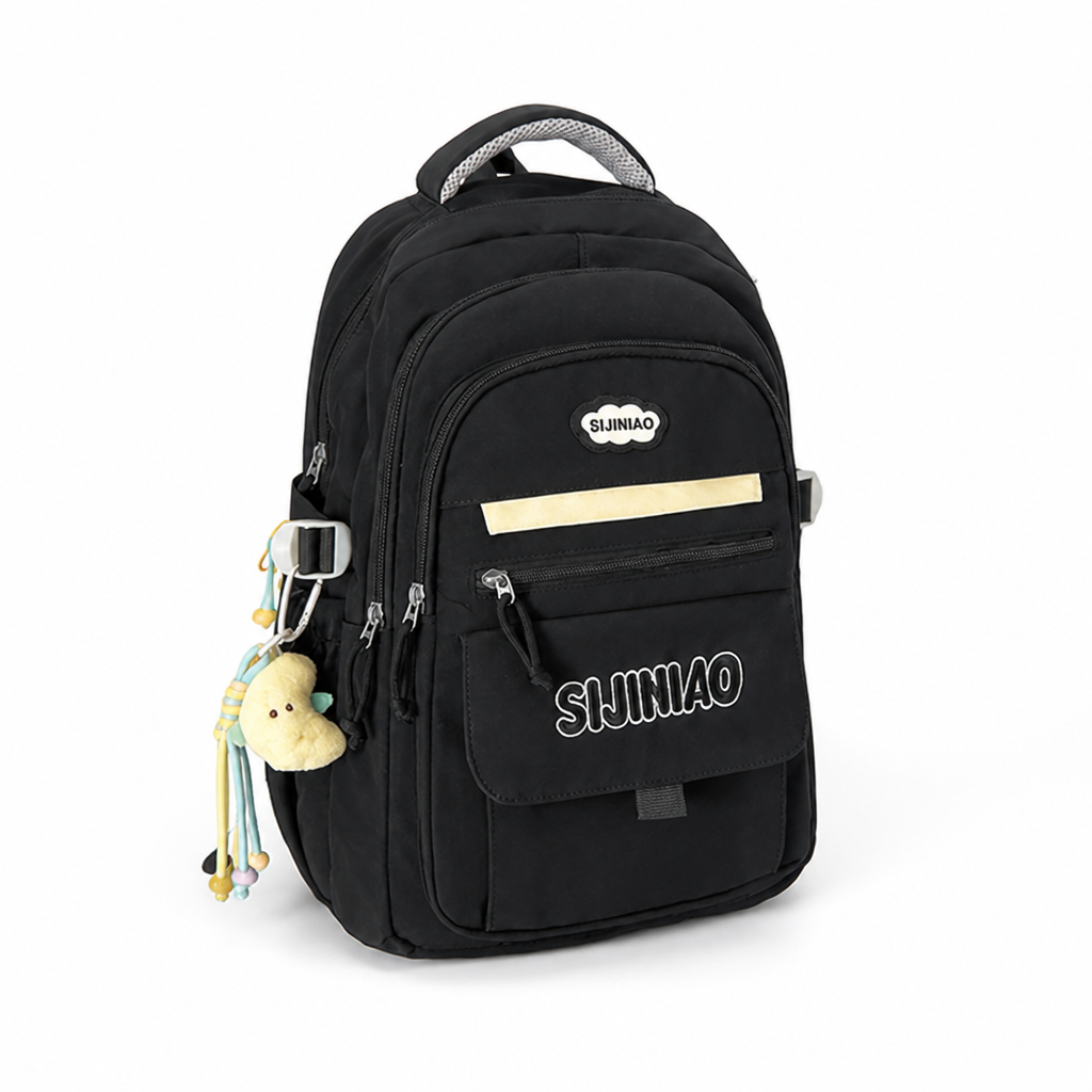 Sac à dos scolaire en forme de goutte d'eau imperméable (poches pour ordinateur portable et tablette)