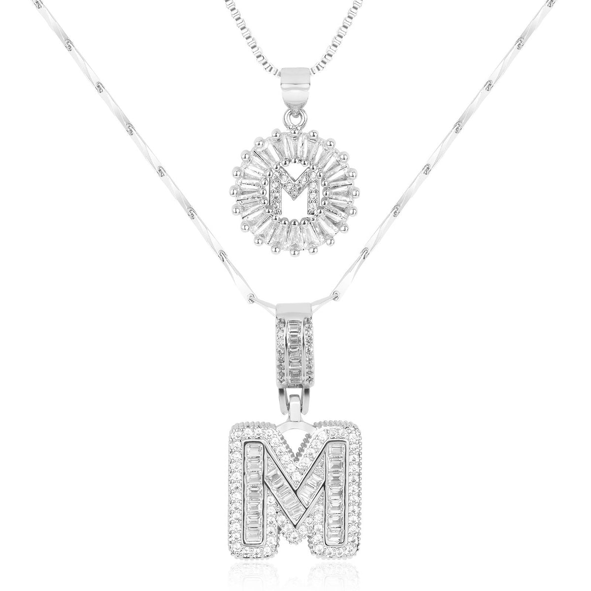 Collier GemLetter - Pendentif Initial avec Finition Luxe