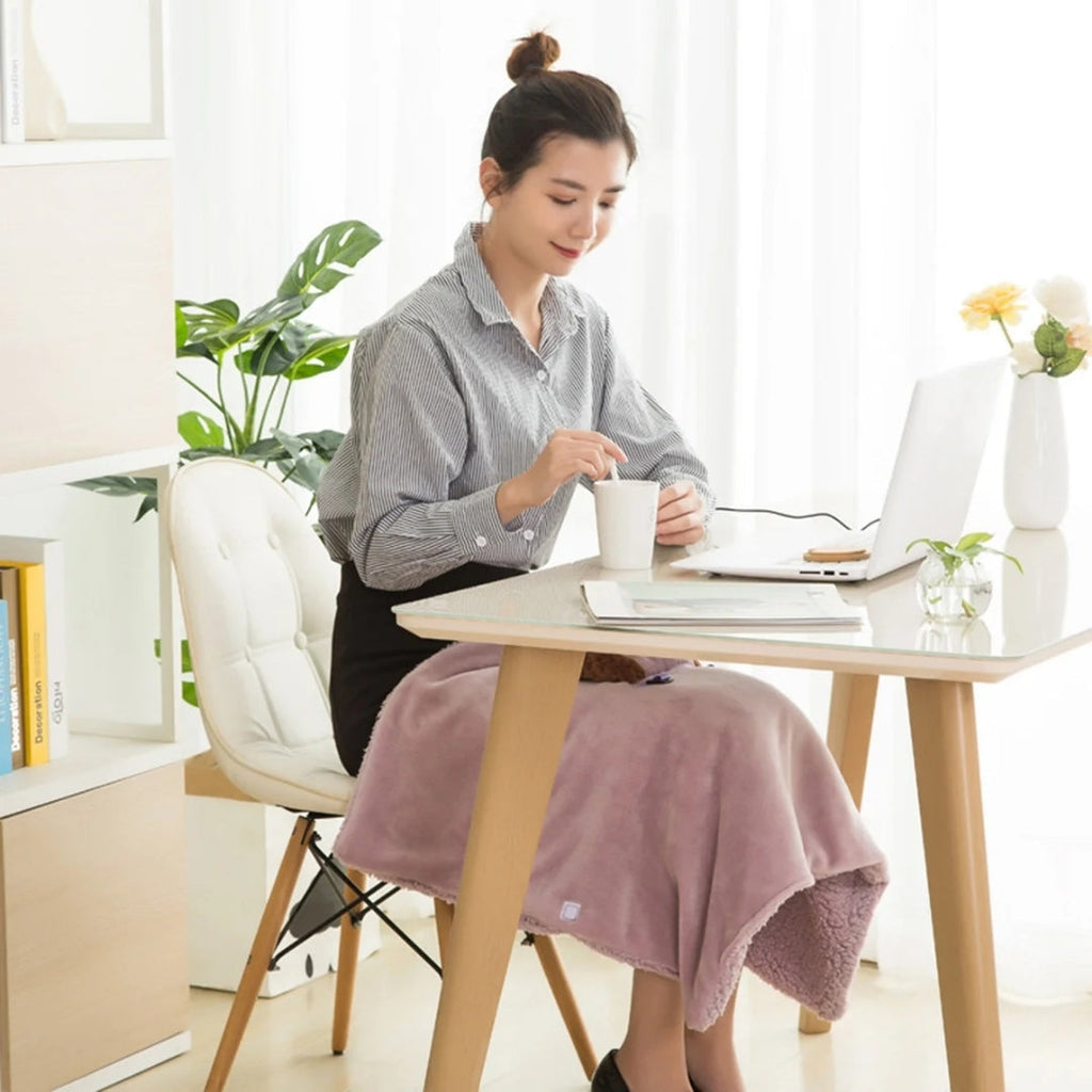 Couverture Chauffante USB – Douce Couverture Électrique pour Jours Froids