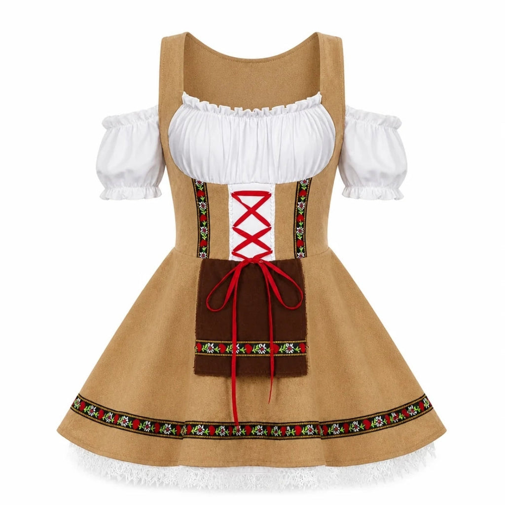 Robe Dirndl Traditionnelle de l'Oktoberfest - Design Classique