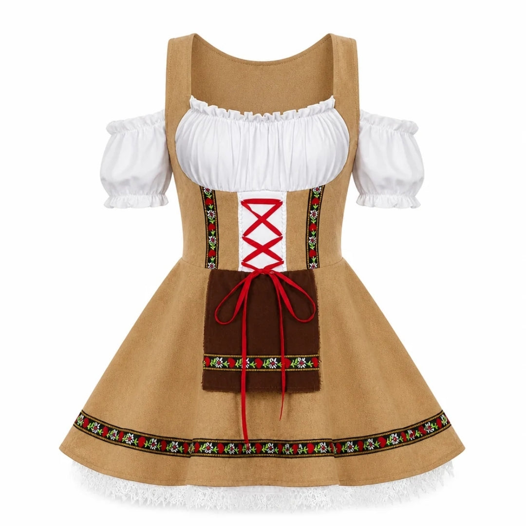 Robe Dirndl Traditionnelle de l'Oktoberfest - Design Classique