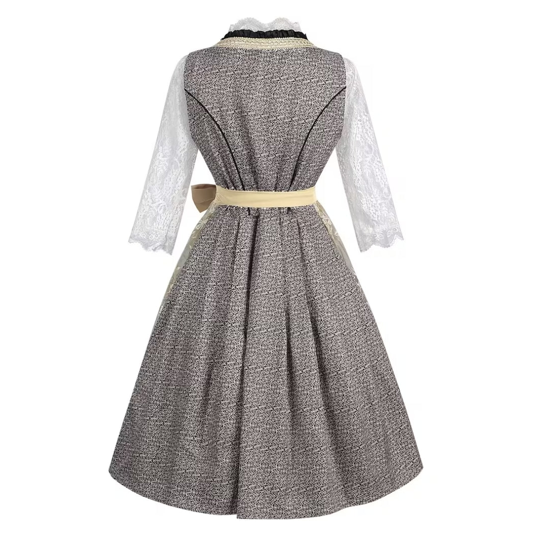 Dirndl Oktoberfest avec Dentelle et Détails Brodés - Lily