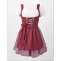 Robe Dirndl Oktoberfest pour Femmes - Avec Motif à Carreaux