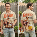 Chemise de Bière Oktoberfest - Design Festif Imprimé en 3D avec Manches Courtes