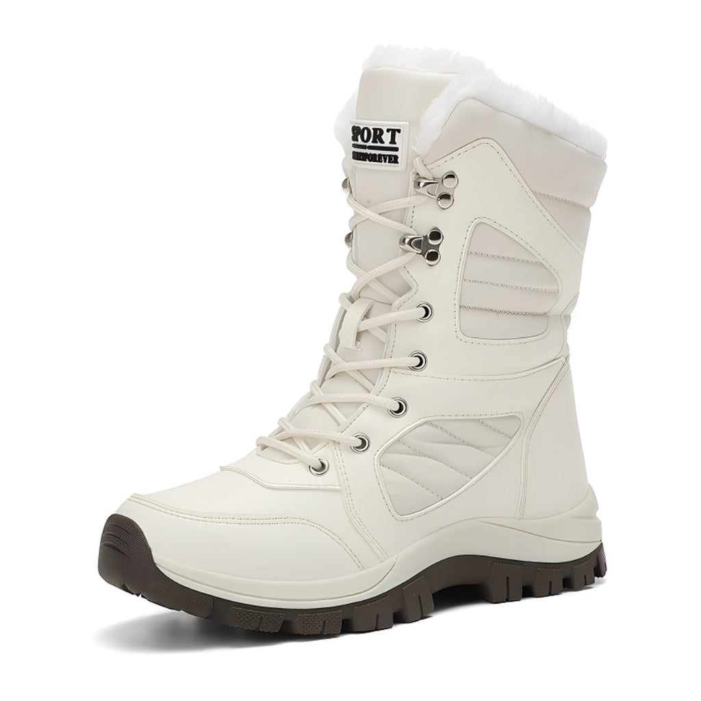 Bottes de neige - Bottines étanches pour femmes avec doublure en peluche chaude