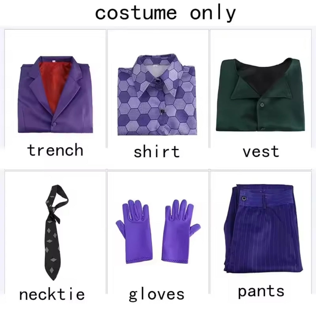 Costume d'Halloween - Le Joker Chevalier Noir Tenue Complète