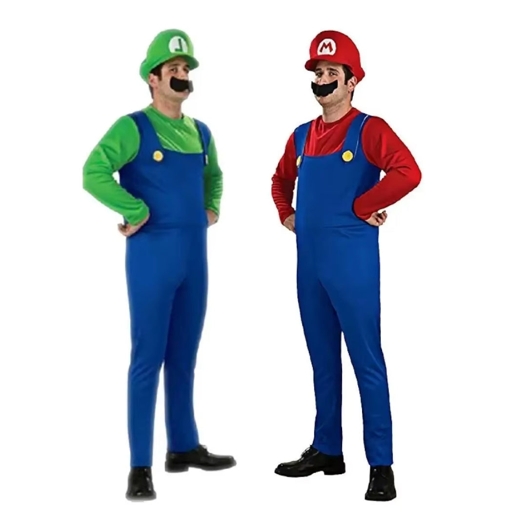 Costume d'Halloween Mario & Luigi - Super Frères Hommes et Femmes