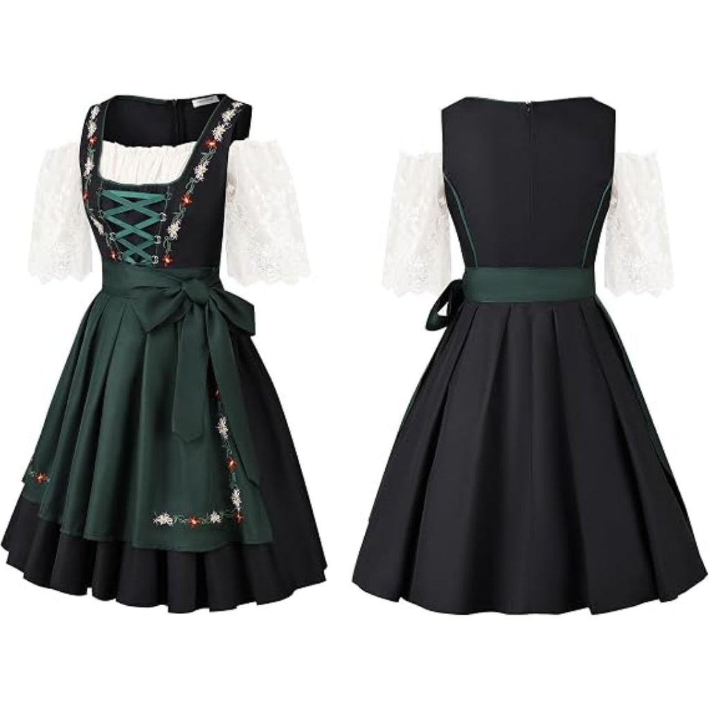 Dirndl Traditionnel Oktoberfest Avec Tablier - Emma