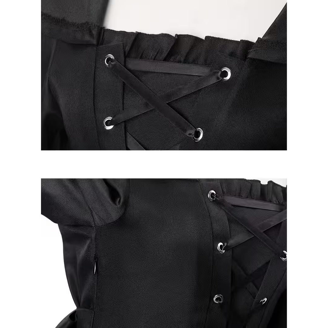Costume de Sorcière d'Halloween - Style Gothique avec Capuche