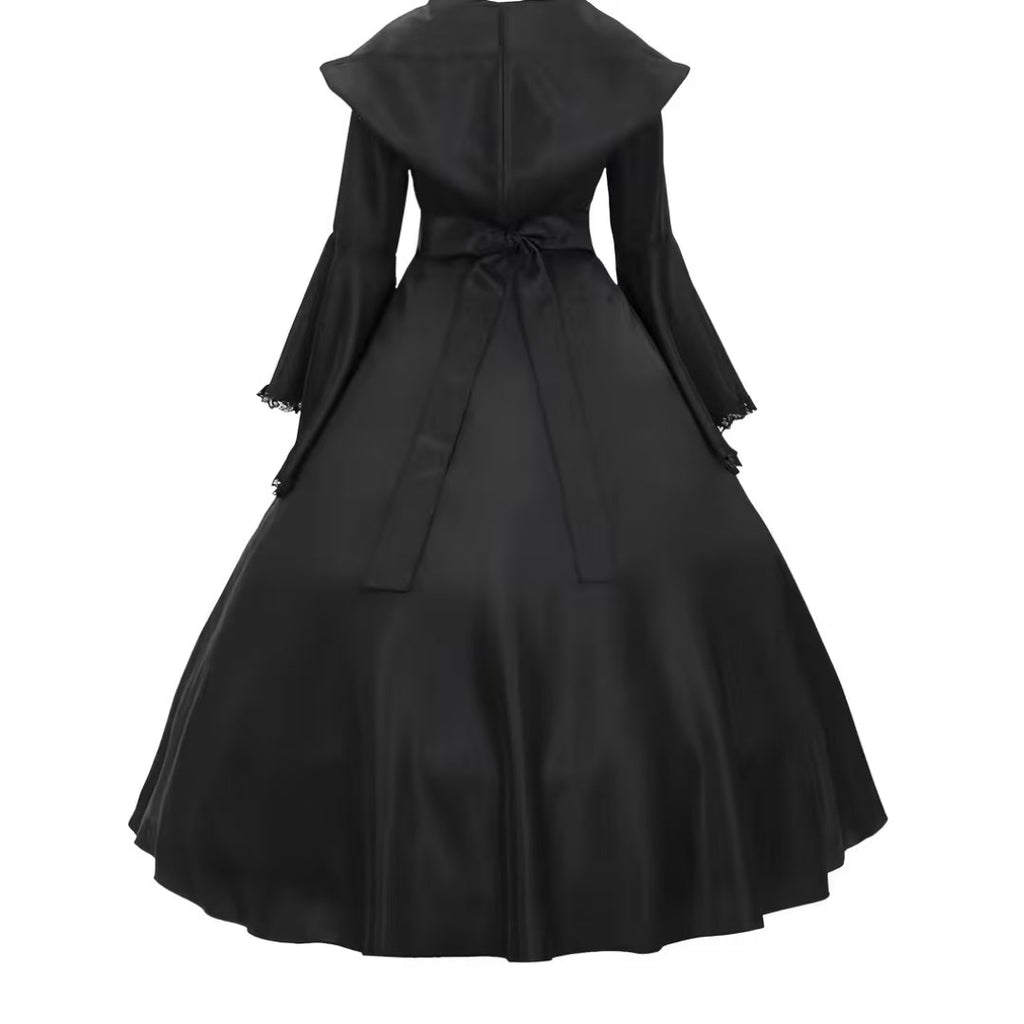 Costume de Sorcière d'Halloween - Style Gothique avec Capuche