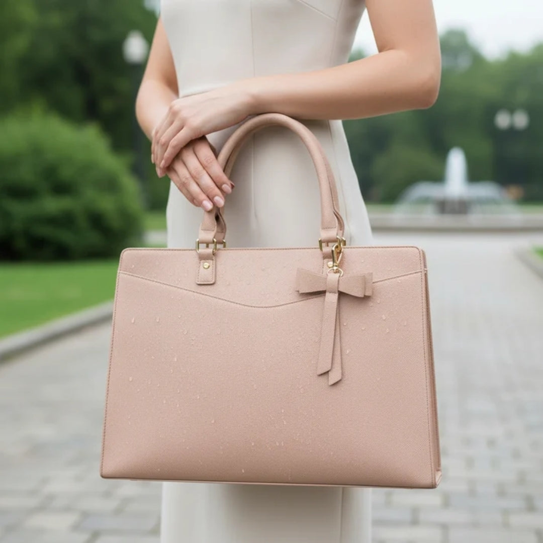 Sac à ordinateur portable pour femmes - Résistant à l'eau avec compartiment rembourré de 15,6 pouces