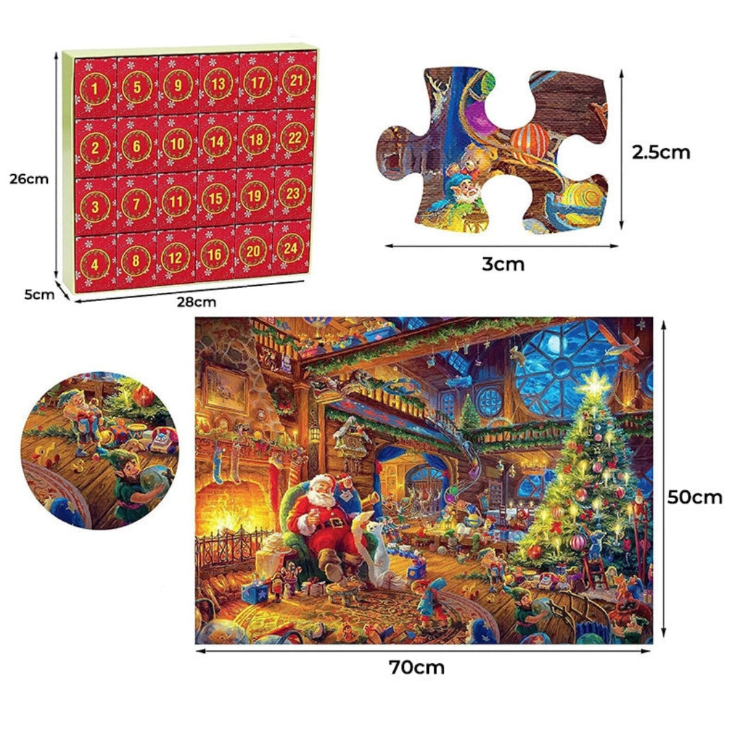 Calendrier de l'Avent Puzzle de Noël