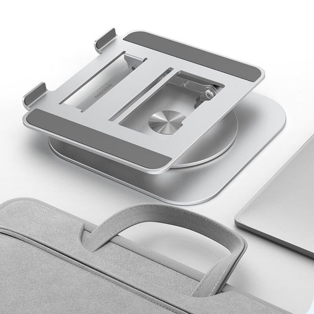 Support 360° - Support Rotatif en Aluminium pour Ordinateur Portable et Tablette