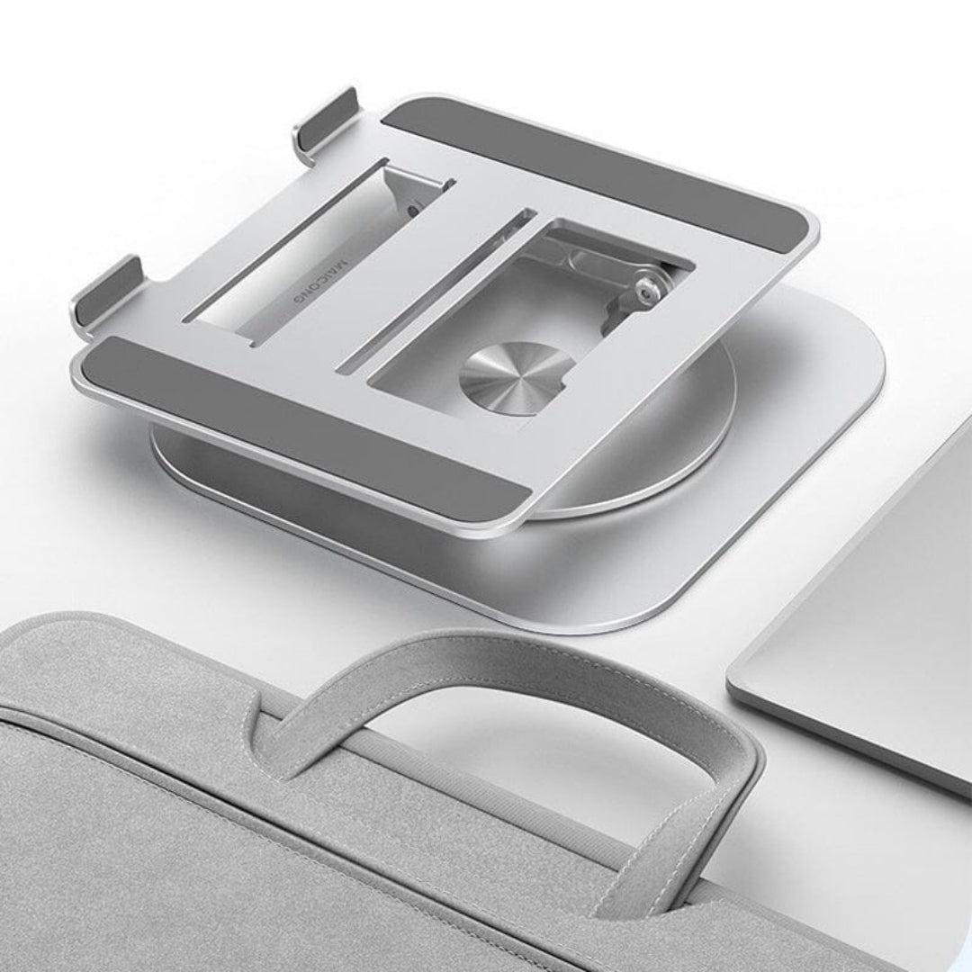 Support 360° - Support Rotatif en Aluminium pour Ordinateur Portable et Tablette