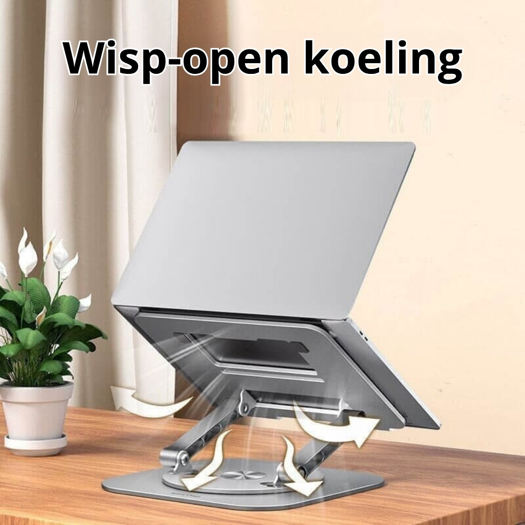Support 360° - Support Rotatif en Aluminium pour Ordinateur Portable et Tablette
