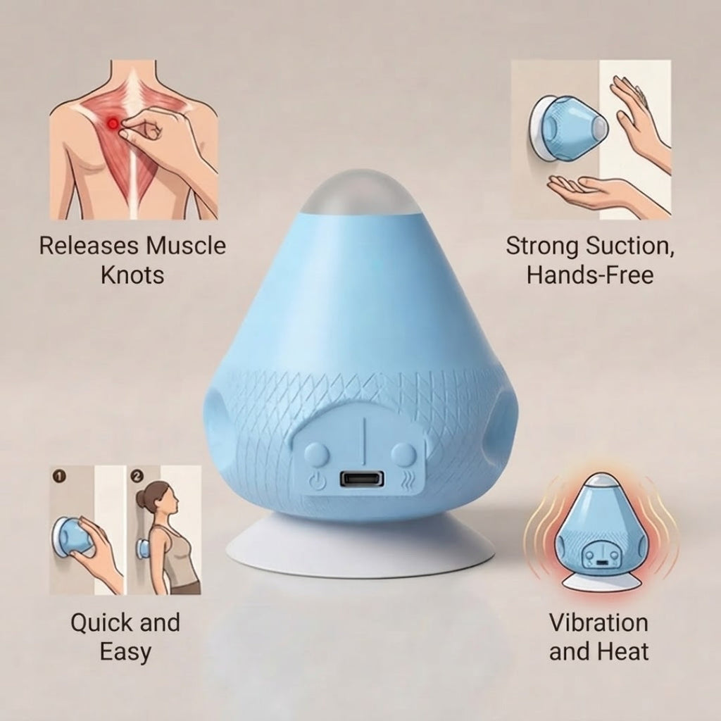 Triggerpoint Massager Wand à Main Sans Mains avec Chaleur et Vibration