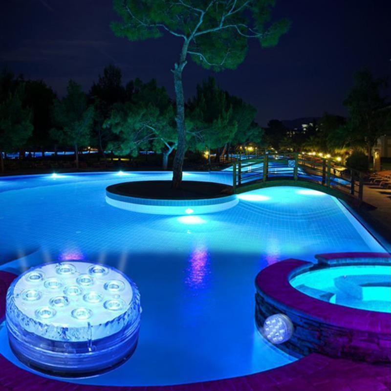 Lumière de piscine LED étanche magnétique avec télécommande et 12 couleurs | Lumières de piscine flottantes pour une ambiance nocturne vibrante