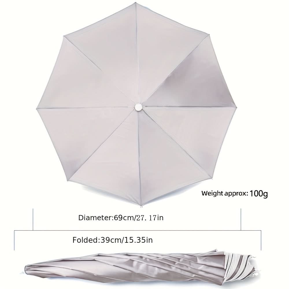 Chapeau Parapluie de Protection Solaire Mains Libres – Design Léger pour l'Extérieur