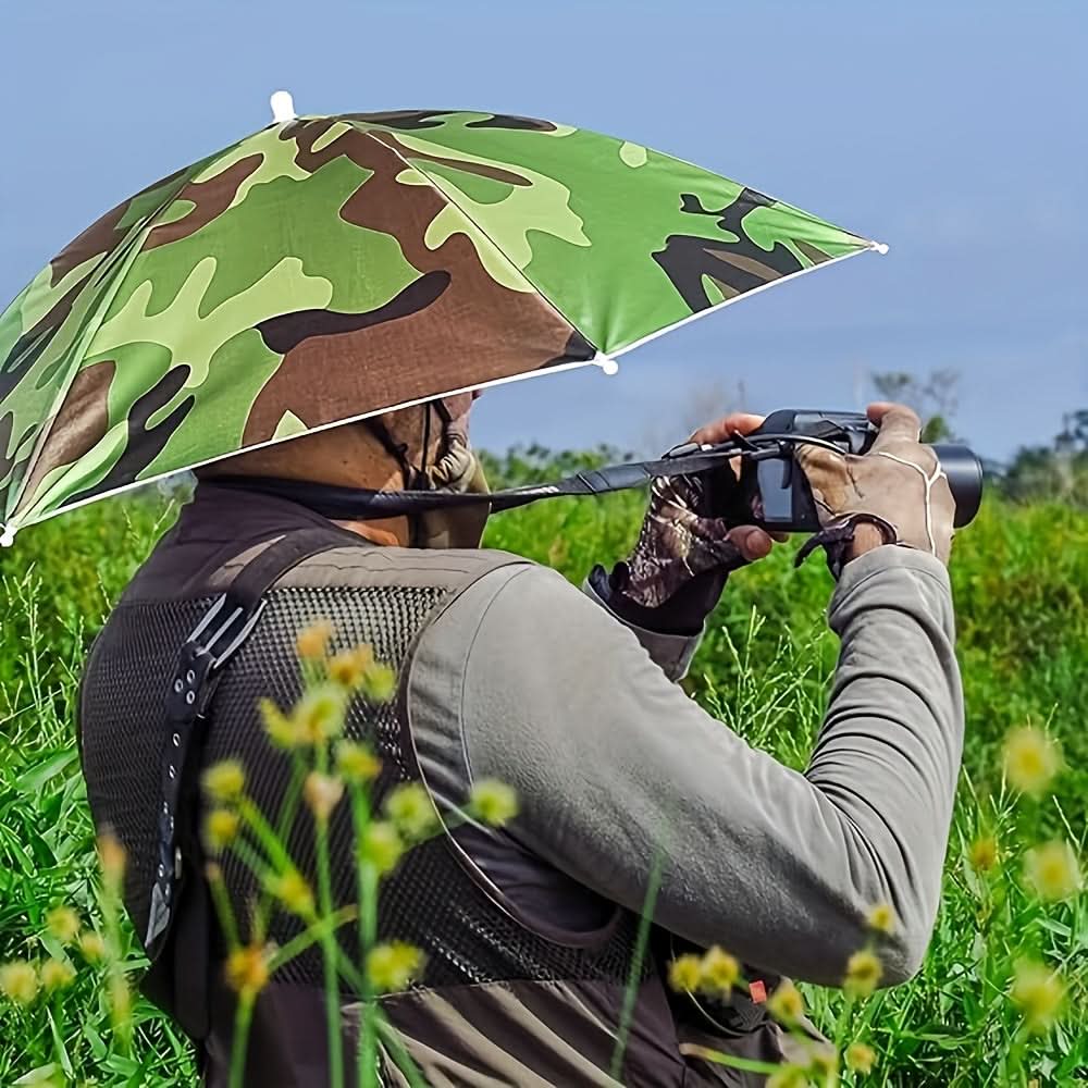 Chapeau Parapluie de Protection Solaire Mains Libres – Design Léger pour l'Extérieur