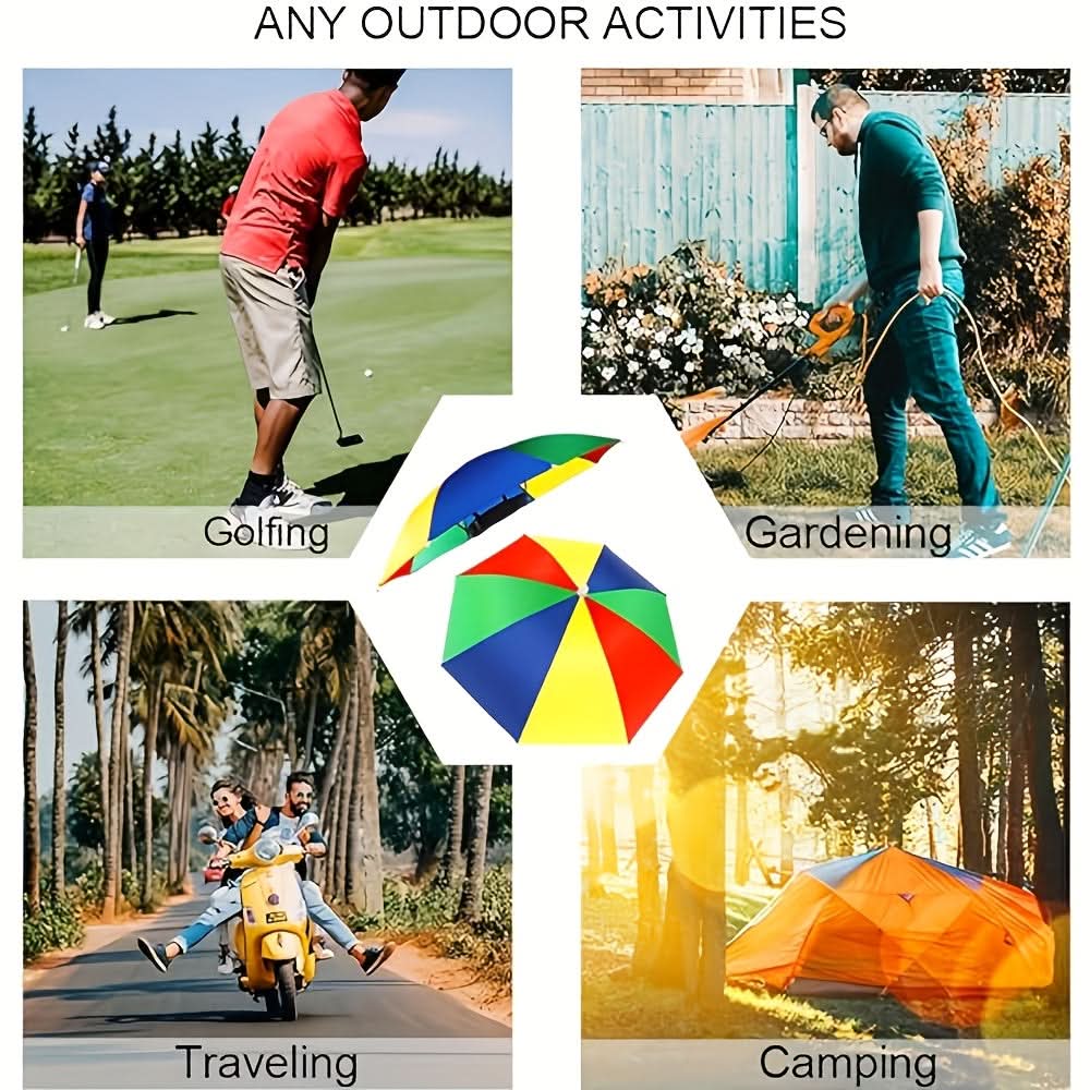 Chapeau Parapluie de Protection Solaire Mains Libres – Design Léger pour l'Extérieur
