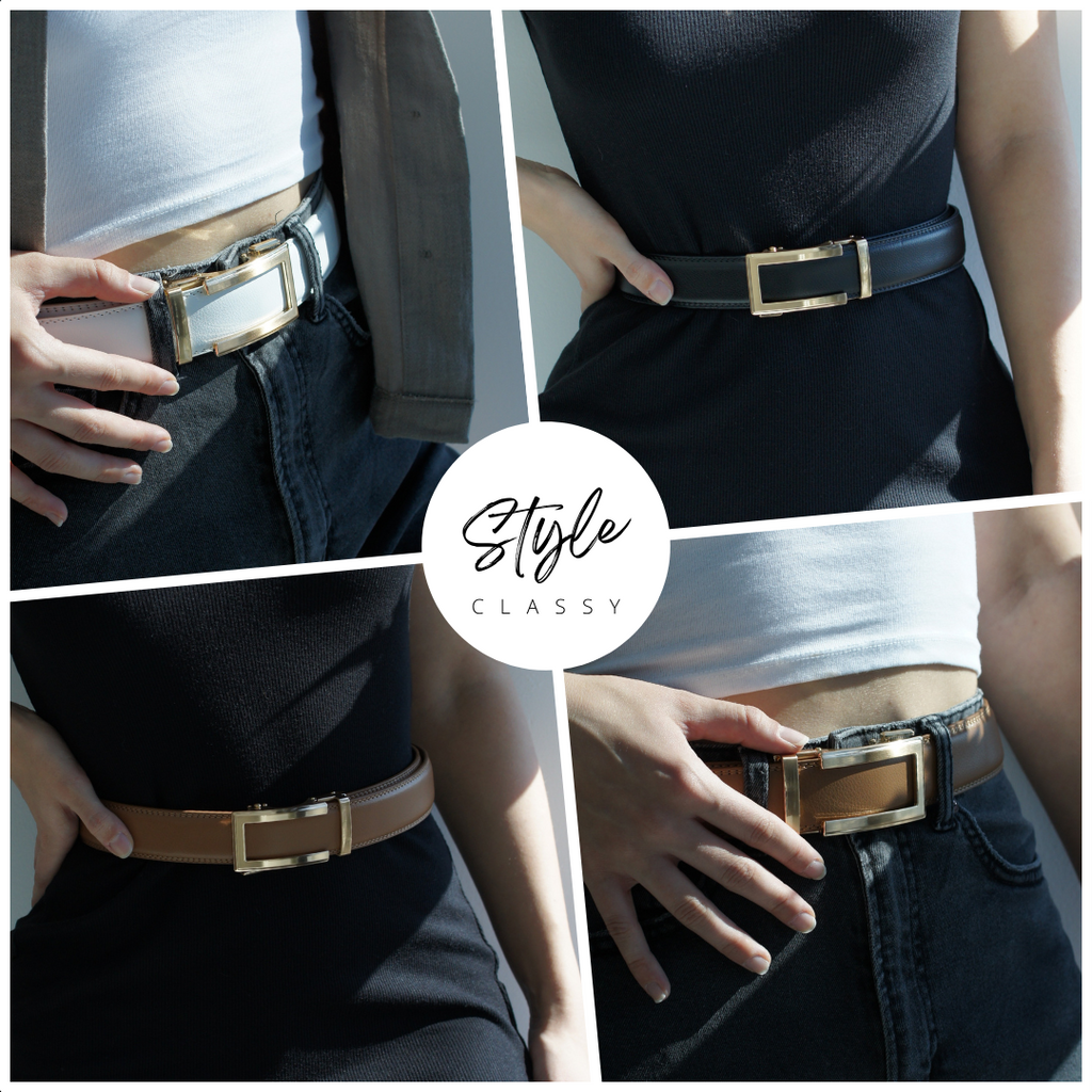 CEINTURE MAJESTICE™ | Ceinture en cuir à clic facile | Offre 1+1 !