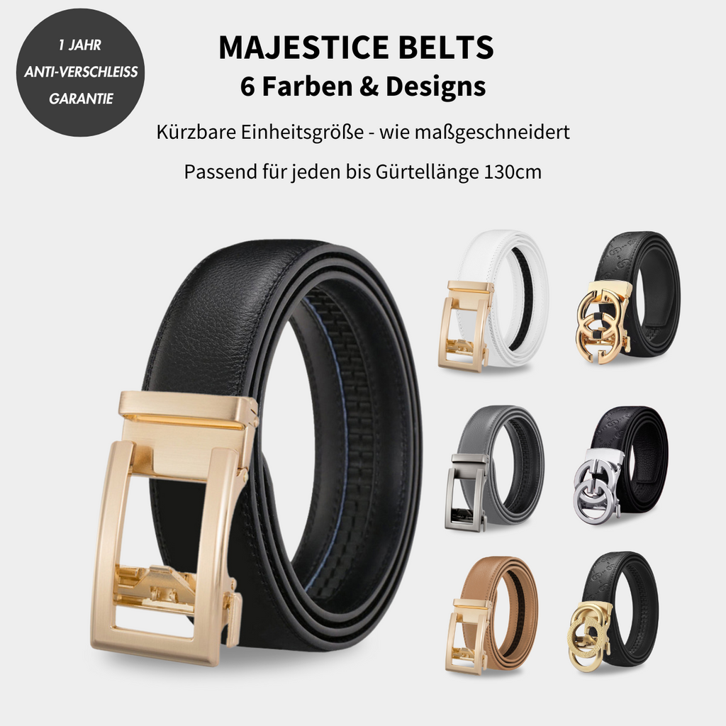 CEINTURE MAJESTICE™ | Ceinture en cuir à clic facile | Offre 1+1 !