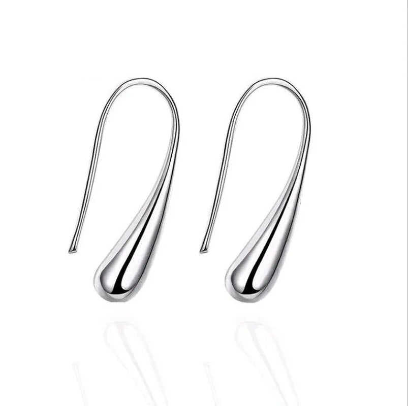Ensemble de bijoux en quatre parties avec gouttes d'eau en argent S925