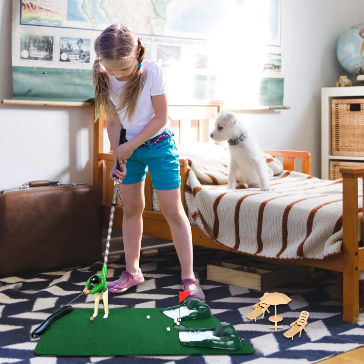 Ensemble de Mini Golf Intérieur pour Usage Domestique