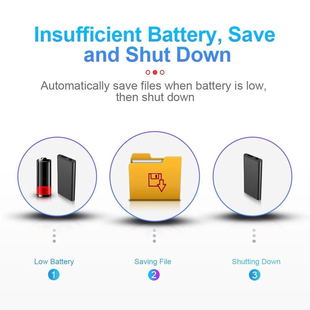 VOICENOTE Mini – Dictaphone ultraléger avec activation vocale et 32 Go de mémoire