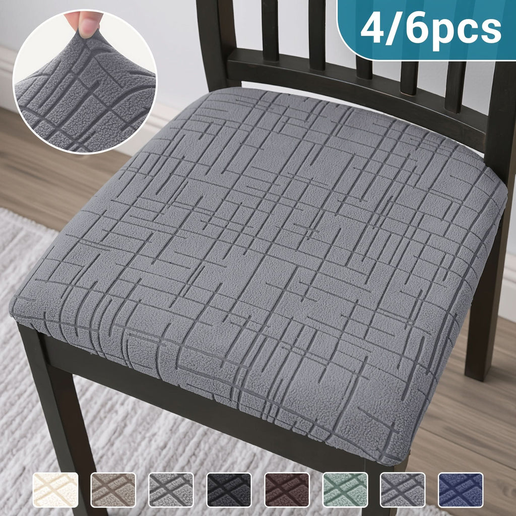 Housses de Chaise de Salle à Manger Élastiques avec Design Croisé – Ajustement Moderne