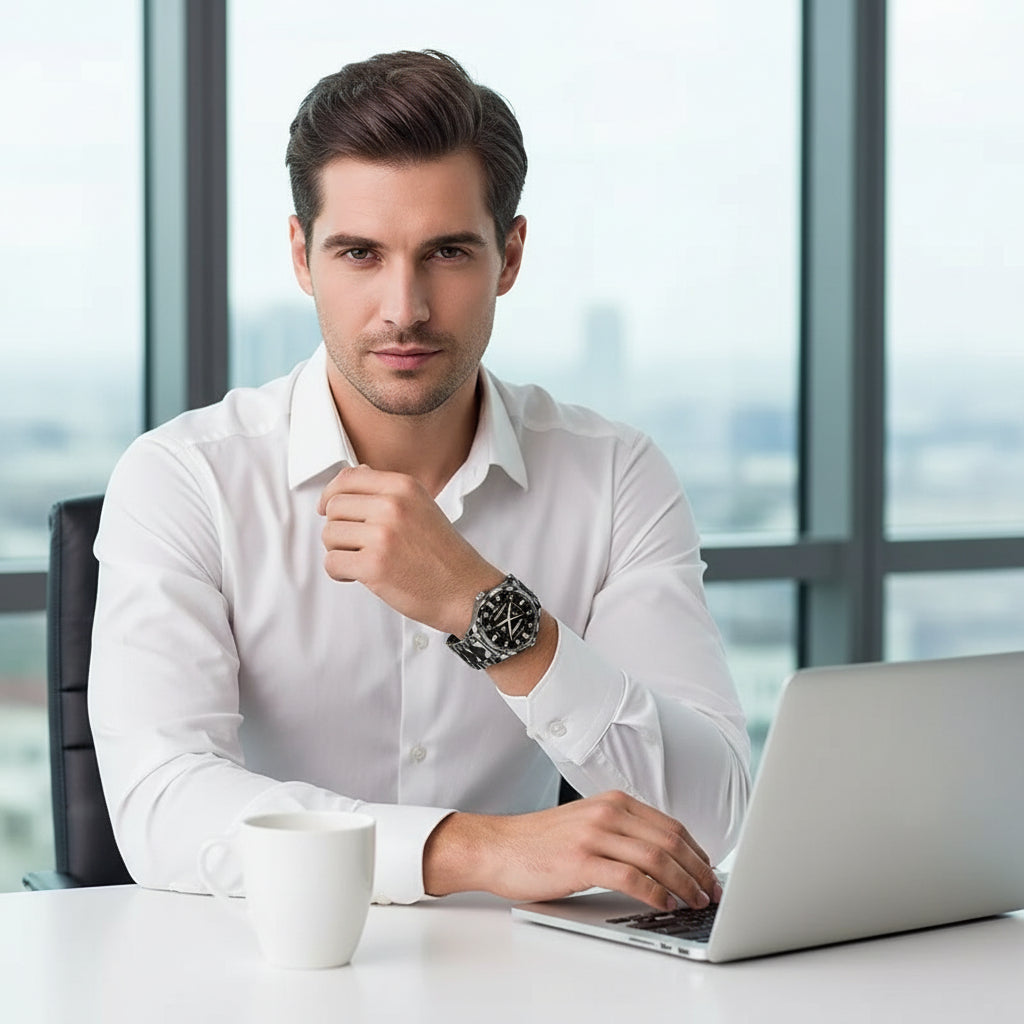 MONTRE TITANFORCE – Montre de sport robuste en titane pour hommes