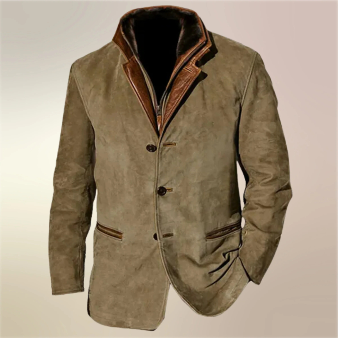 Veste Vintage - Veste Heren Retro avec Coupe Standard - Raverno