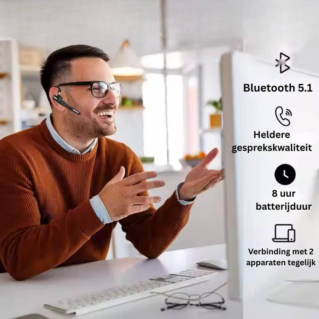 Casque Bluetooth - Casque Sans Fil avec Double Micro - Nexarion