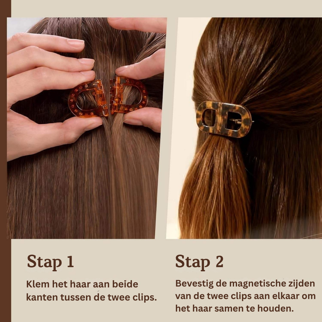 Pince à cheveux - Ensemble de clips de coiffure à maintien magnétique fort
