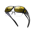 Lunettes de conduite de nuit | Protection contre l'éblouissement | Bloque complètement la lumière latérale