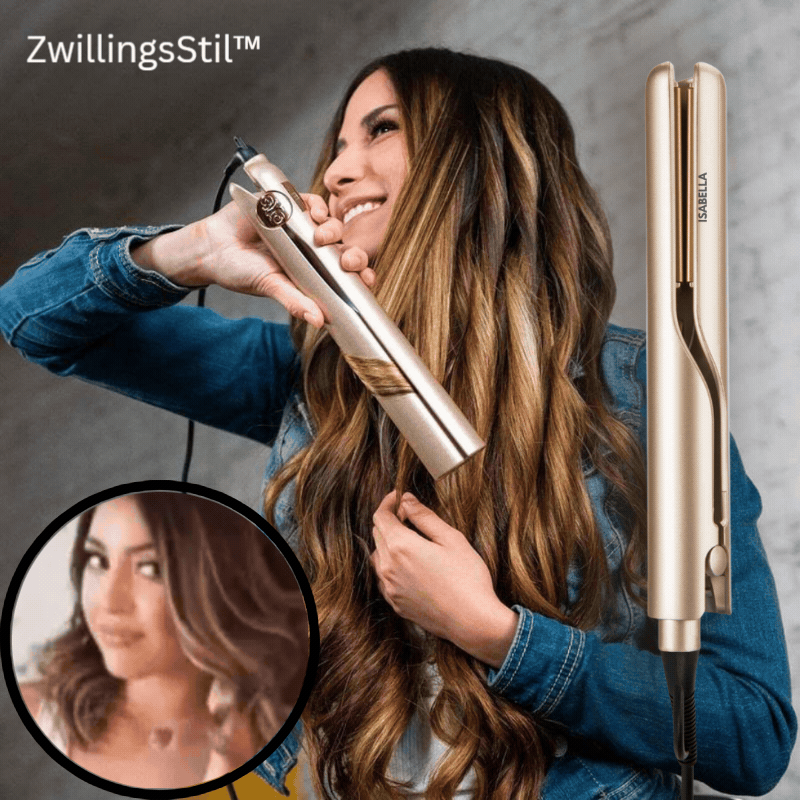 ZwillingsStil™ Styler 2-en-1 - Coiffures lisses et bouclées en quelques minutes