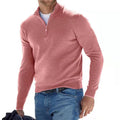 Pull Merino V-Col avec fermeture éclair Luca Belloni - Édition Magie d'Automne