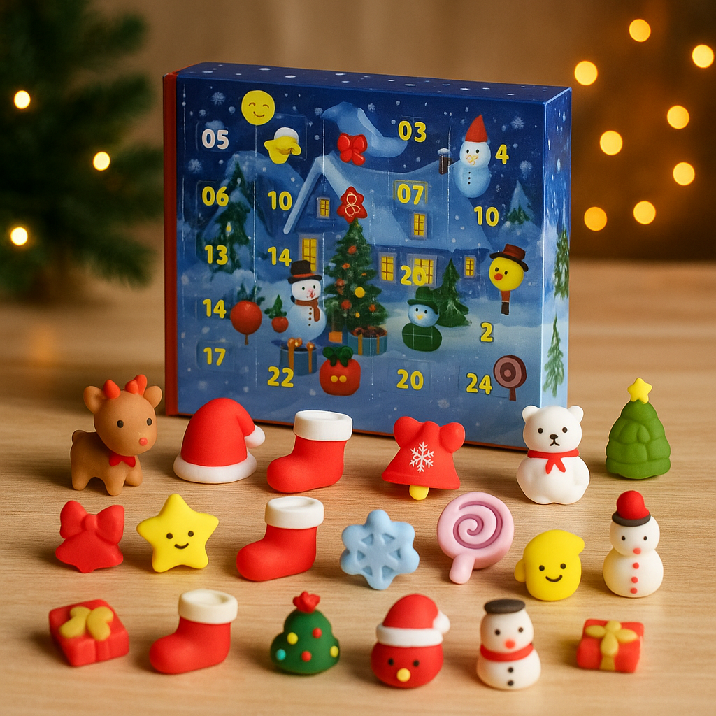 Calendrier de l'Avent de 24 jours – Surprises Festives Quotidiennes