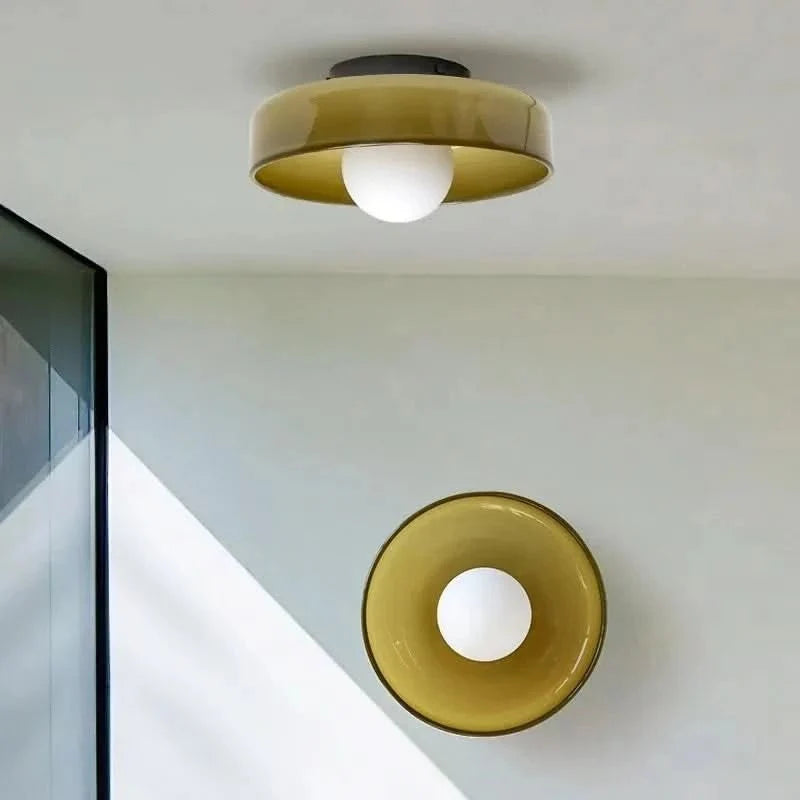 GLASSGLOW Lampe de plafond – Design nordique en verre pour un éclairage élégant