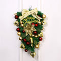 Couronne de Noël Festive – Décoration de Noël pour Porte et Mur